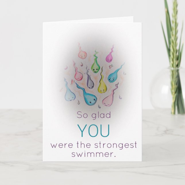 Cartão Swimmer Mais Forte (Frente)