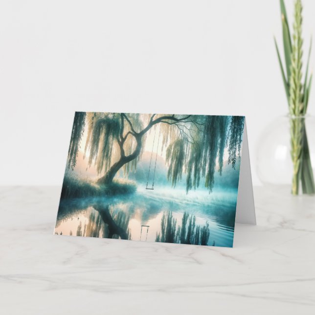 Cartão Swing Hang from a Tree Thinking of You (Frente)