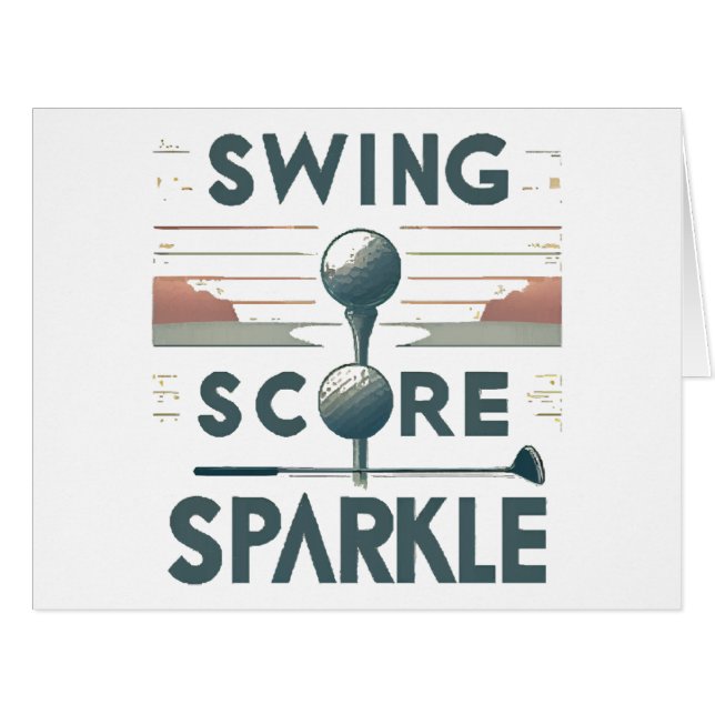 Cartão Swing, Score, Sparkle (Frente horizontal)