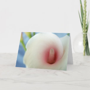 Cartão Swirl White Calla Lily Art