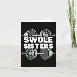 Cartão Swole Sisters Powerinclusive Gym Workout Swole Gai