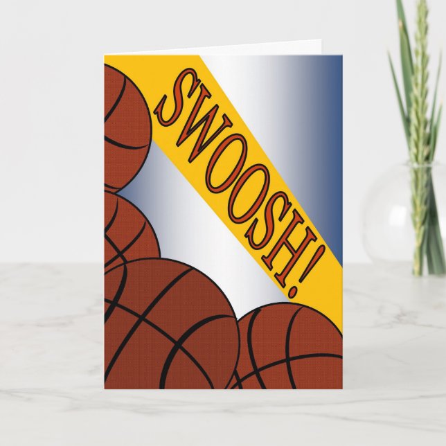 Cartão Swoosh! Basketball Success Congrats (Frente)