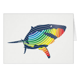 Cartão Swoosh de Tubarão Branco do excelente