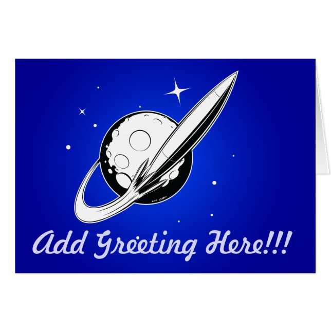 Cartão Swoosh retro (Frente Horizontal)