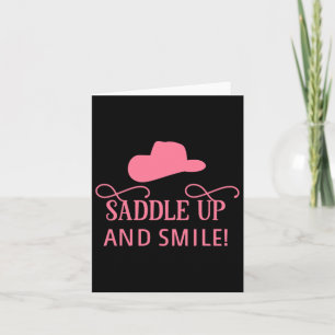 Cartão Sy Horse Lover Horseck Andando Cowgirl Princesa We