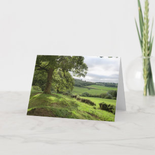 Cartão Sycharth in Powys, Wales, During Autumn Equinox