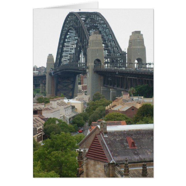 Cartão Sydney, Austrália. Harbour Bridge. (Frente)
