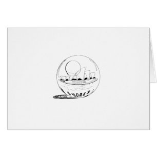 Cartão Sydney num globo de vidro