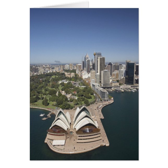 Cartão Sydney Opera House, Royal Botanic Gardens, CBD (Frente)