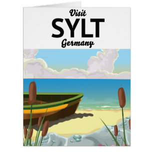 Cartão Sylt Alemanha poster de viagens