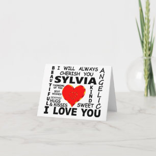 Cartão Sylvia Eu Te Amo