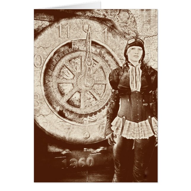 Cartão Sylvia Steampunk (Frente)
