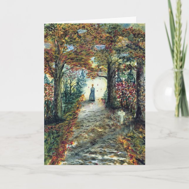 Cartão Symapthy watercolor painting l (Frente)