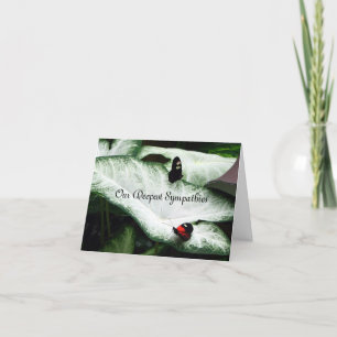 Cartão Sympathy - Black Butterfles - Caladium