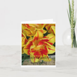 Cartão sympathy card