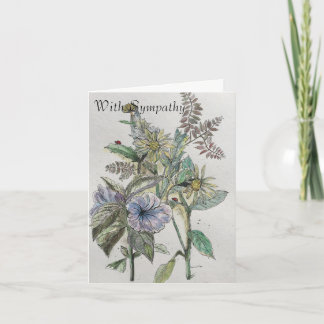 Cartão Sympathy Card