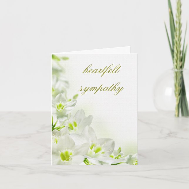 Cartão Sympathy Card (Frente)