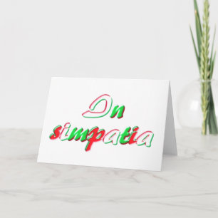 Cartão Sympathy card