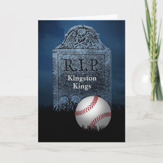 Cartão Sympathy Card for Your Baseball Team's Loss