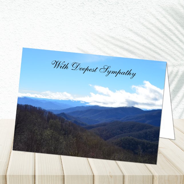 Cartão Sympathy Card -- Mountains (Criador carregado)