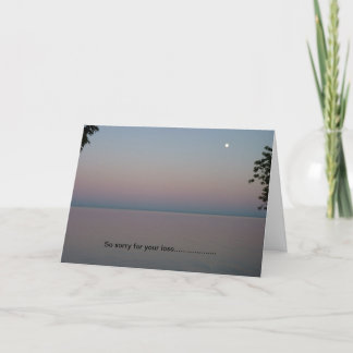 Cartão Sympathy Card, Pink sunset
