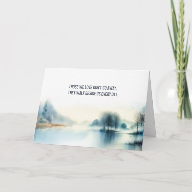 Cartão Sympathy Card "Those we love don't go away" (Frente)