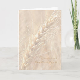 Cartão Sympathy Card / Wheat Sympathy Card