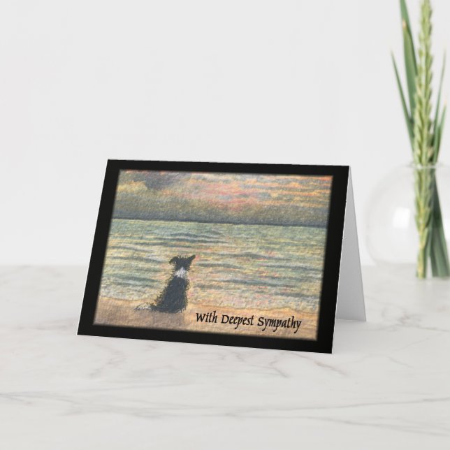 Cartão Sympathy for loss of dog (Frente)
