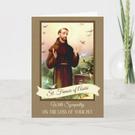 Cartão Sympathy Pets St. Francis of Assisi