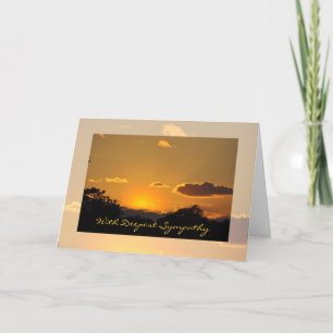 Cartão Sympathy Sunset Greeting Card by Janz