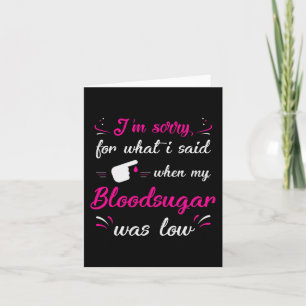 Cartão T1D Diabetes Tipo 1 Diabetes Presente M