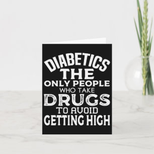 Cartão T1d Homens com Sensibilização para a Diabetes Tipo