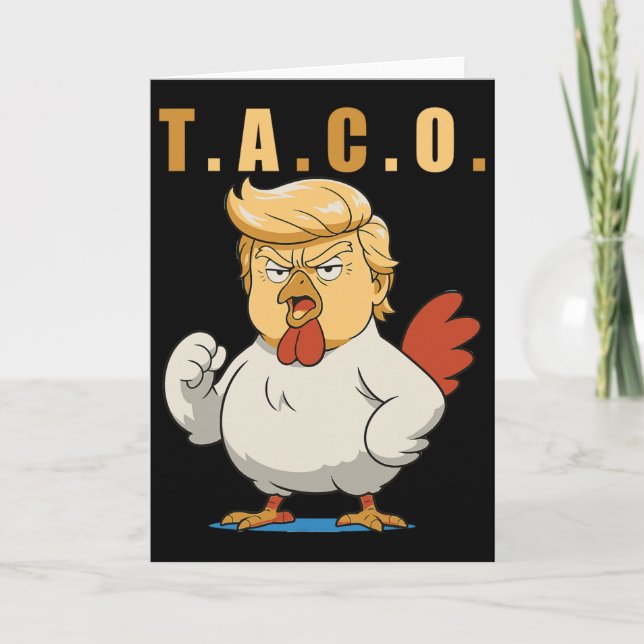 Cartão T.a.c.o. Trump É Um Taco  (Frente)