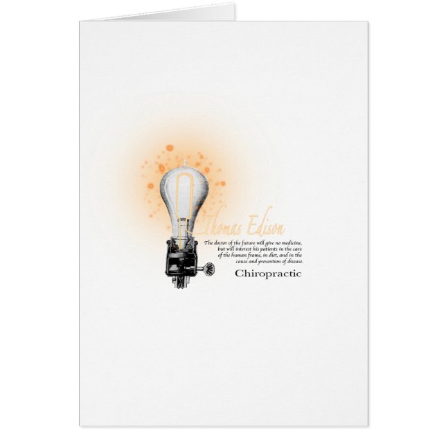 Cartão T de Thomas Edison (Frente)