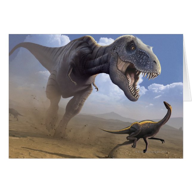 Cartão T Rex (Frente Horizontal)