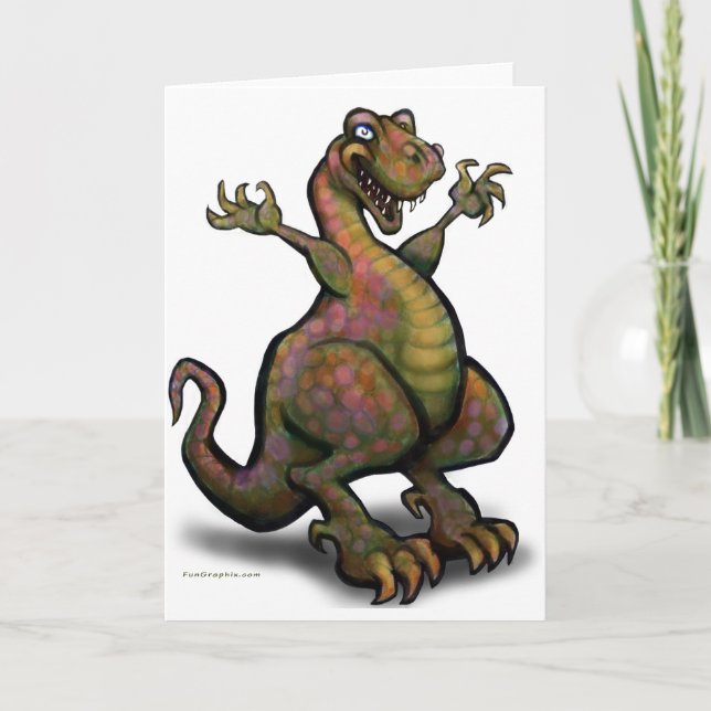 Cartão T-Rex (Frente)