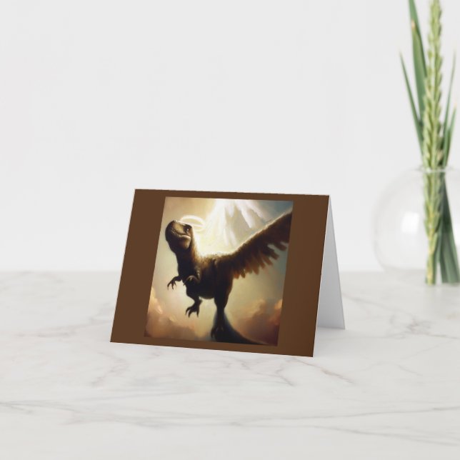 Cartão T Rex Angel (Frente)