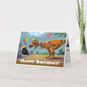 Cartão T-Rex Birtday Card