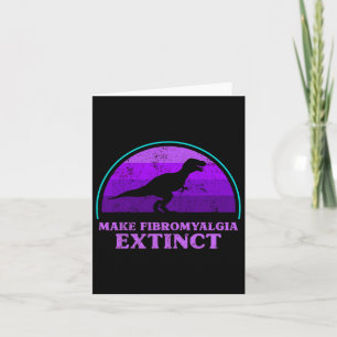 Cartão T Rex Dino Torna Fibromialgia Extinta Tod