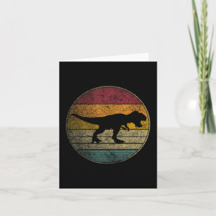 Cartão T Rex Dinossauro - Amor Vintage Mulheres Crianças