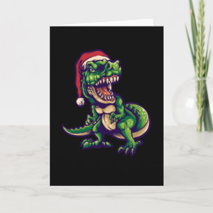 Cartão T-rex Dinossauro Natal   Dinossauro Design