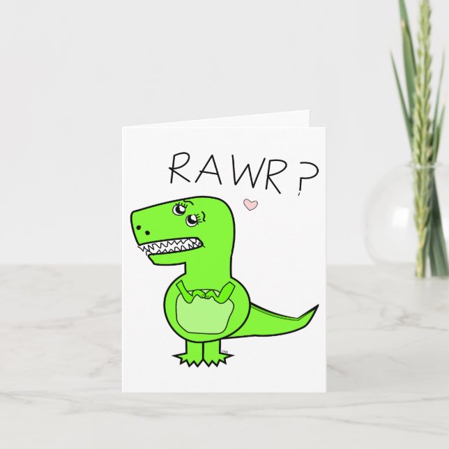Cartão T-Rex Notecard (Frente)
