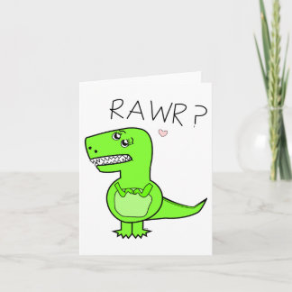 Cartão T-Rex Notecard
