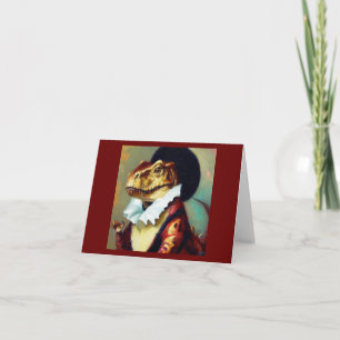 Cartão T Rex Shakespeare