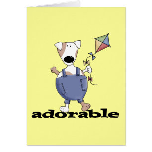 Cartão T-shirt e presentes adoráveis do cão