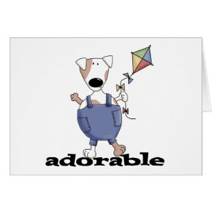 Cartão T-shirt e presentes adoráveis do cão