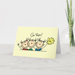 Cartão T-shirt e presentes Cheerleading do pelotão