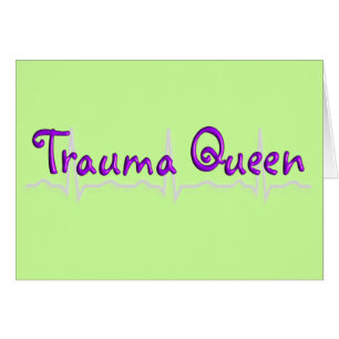 Cartão T-shirt e presentes de Queen traumatismo da