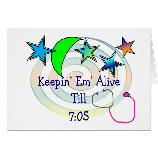 Cartão T-shirt e presentes engraçados da enfermeira (Frente Horizontal)