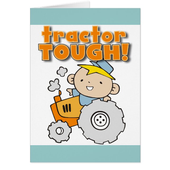 Cartão T-shirt e presentes resistentes do trator (Frente)